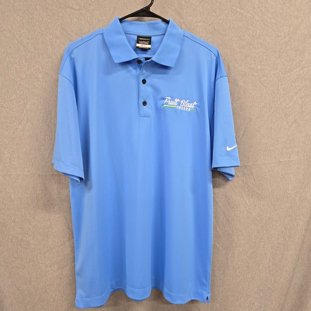 Nike Golf Mens XL Dri-FIT Fruit Blast Freeze Polo Shirt Short Sleeve Casual